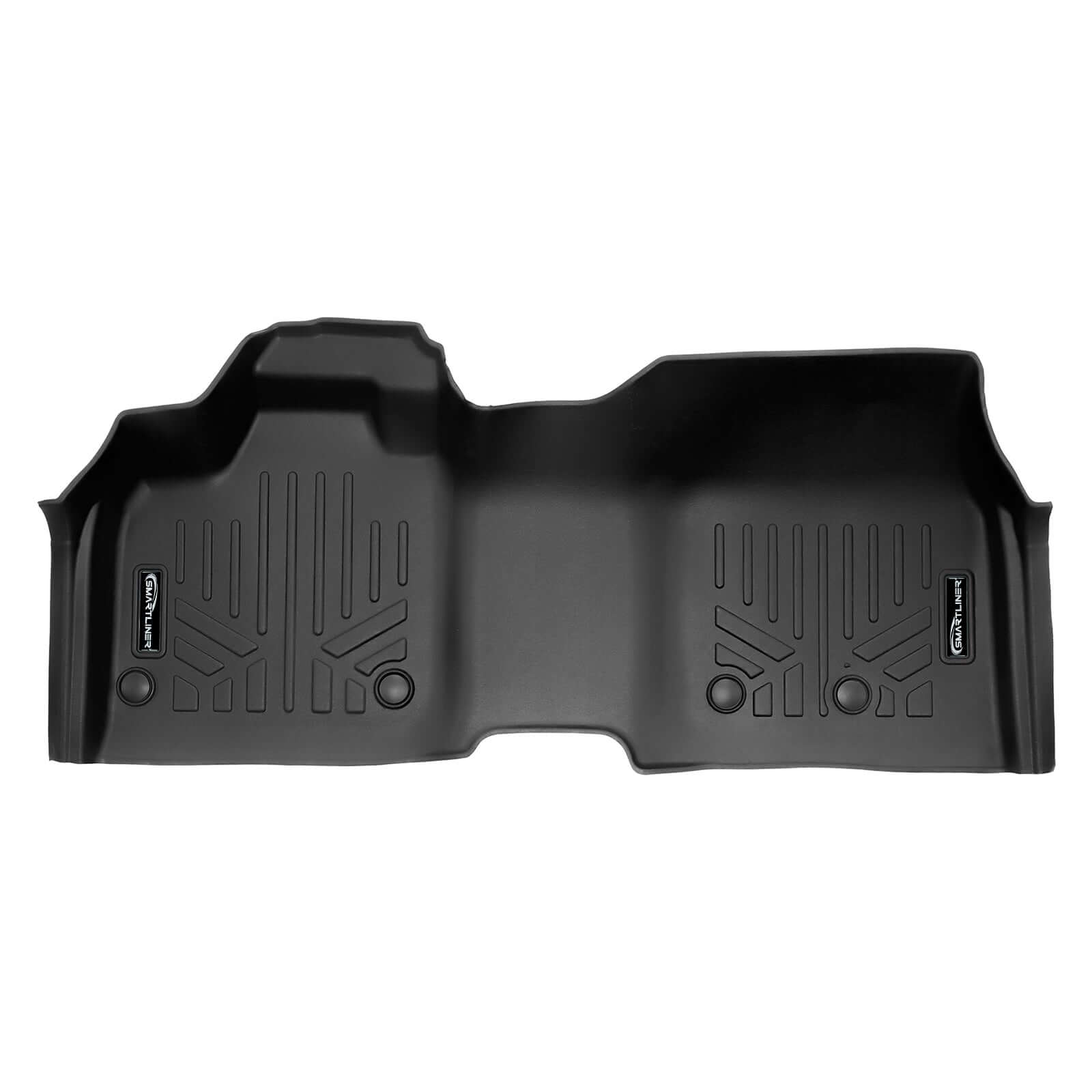 SMARTLINER All Weather Protection Custom Fit Black 1st Row Floor Mat Liner Set Compatible With 2023 2024 Nissan Ariya