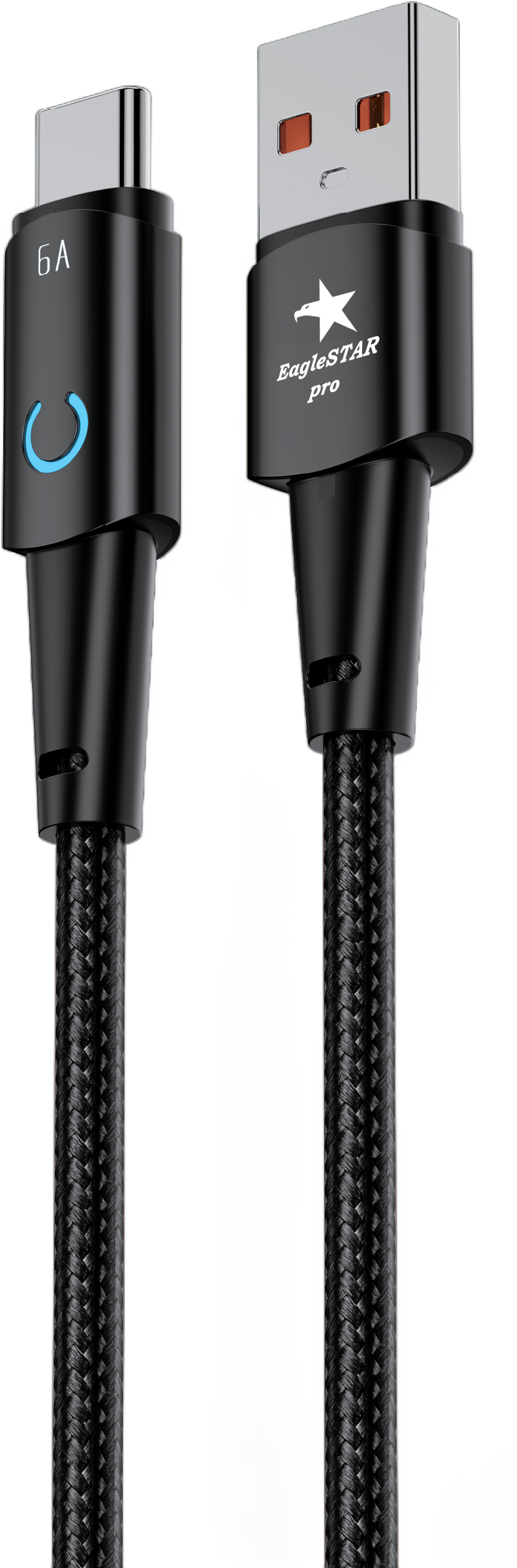 EAGLESTAR PRO 70 5101 07 Rapid Charging Data Cable 6A USB A to Type C