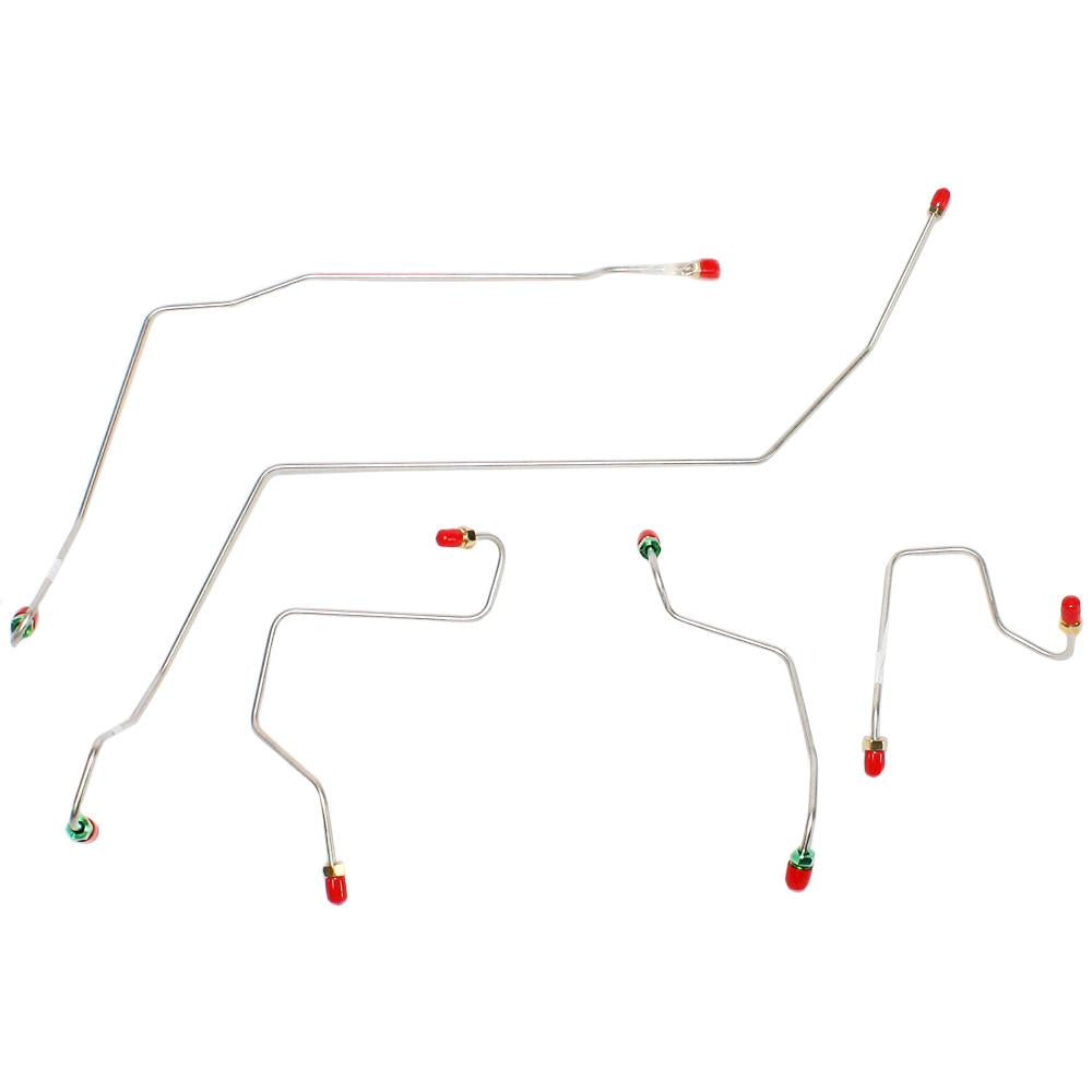 FINE LINES DKT0001OM  00 07 Ford Taurus/Mercury Sable (Rear Drum, AWABS) Front Brake Line Kit; Steel