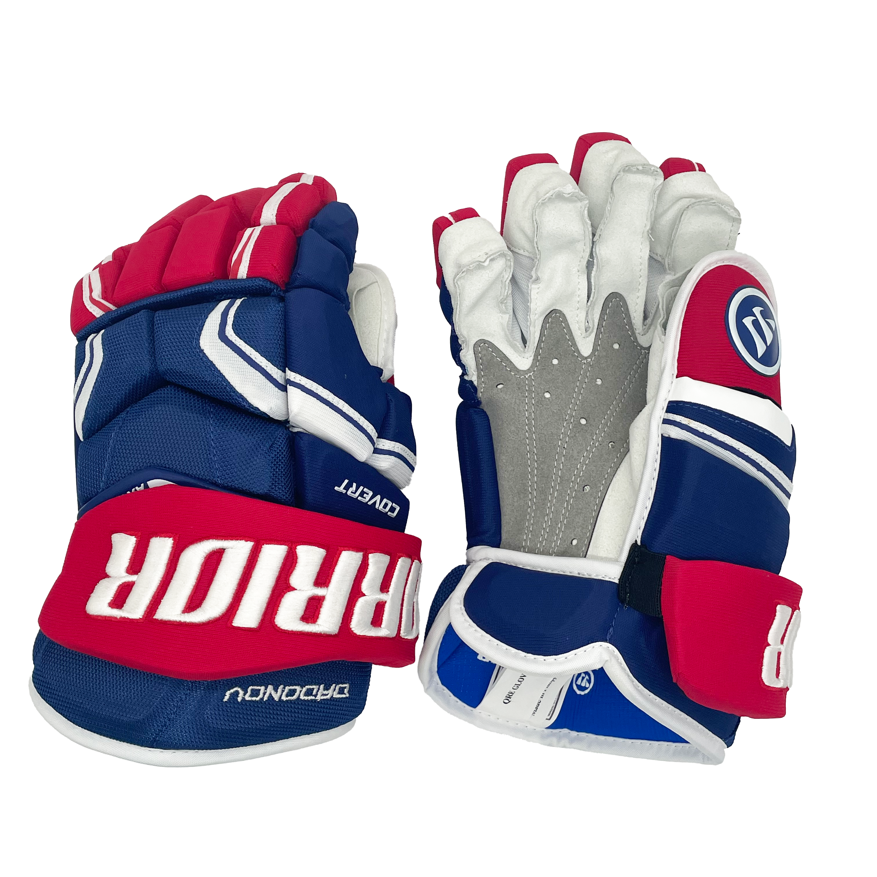 Warrior Covert QRE Pro   NHL Pro Stock Glove   Evgenii Dadonov (Blue/Red/White)