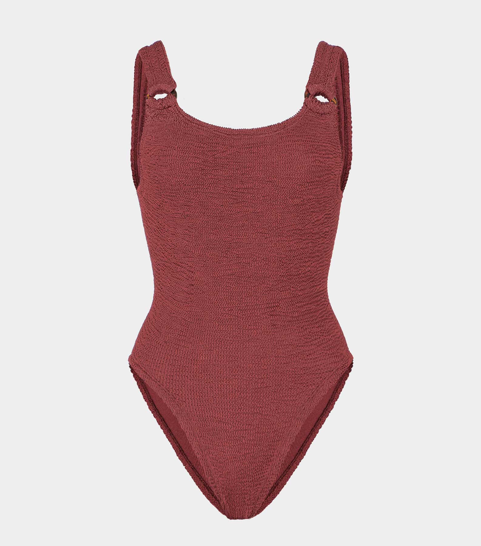 HUNZA G Domino Swim   Metallic Rosewood