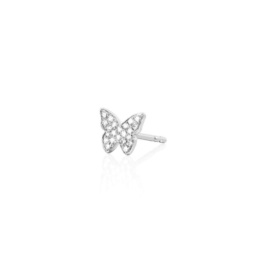EF COLLECTION® Diamond Butterfly Stud Earring