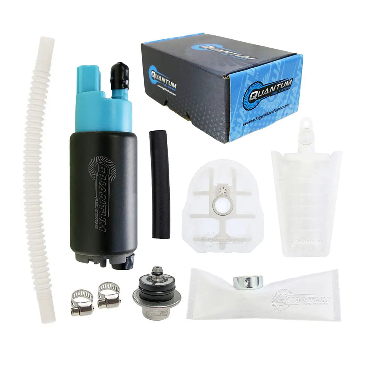 QFS OEM Replacement In Tank EFI Fuel Pump w/ Fuel Pressure Regulator, Strainer, HFP 382 BR2