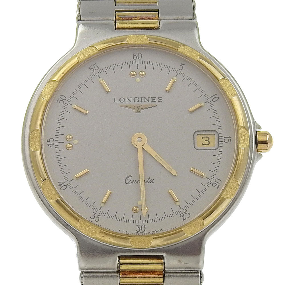 LONGINES Watches Quartz Stainless Steel   Plated Gold gray Conquest gray dial