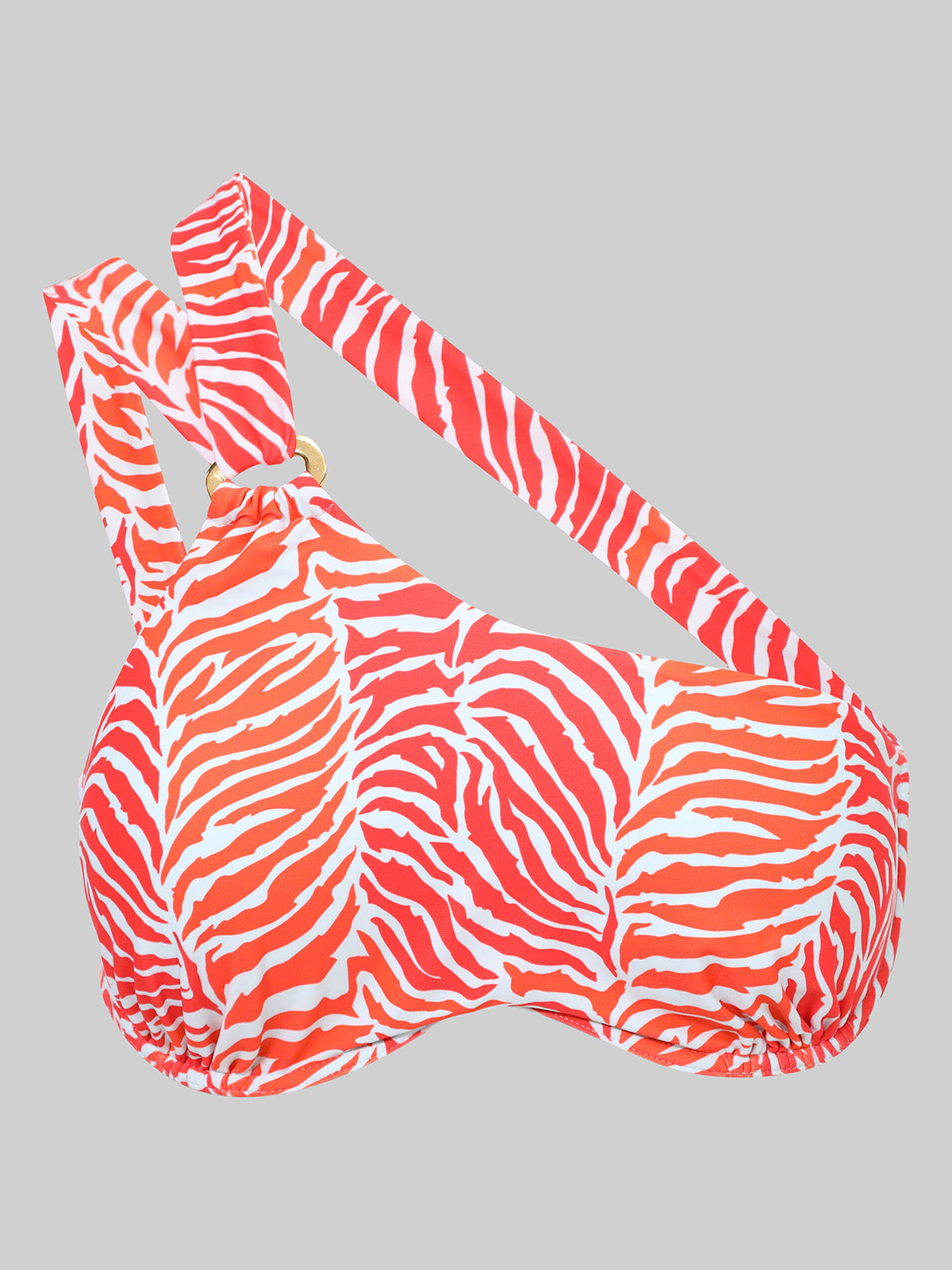 BAIAH SWIMWEAR The Matira Bikini Top   Tiger Leaf Print