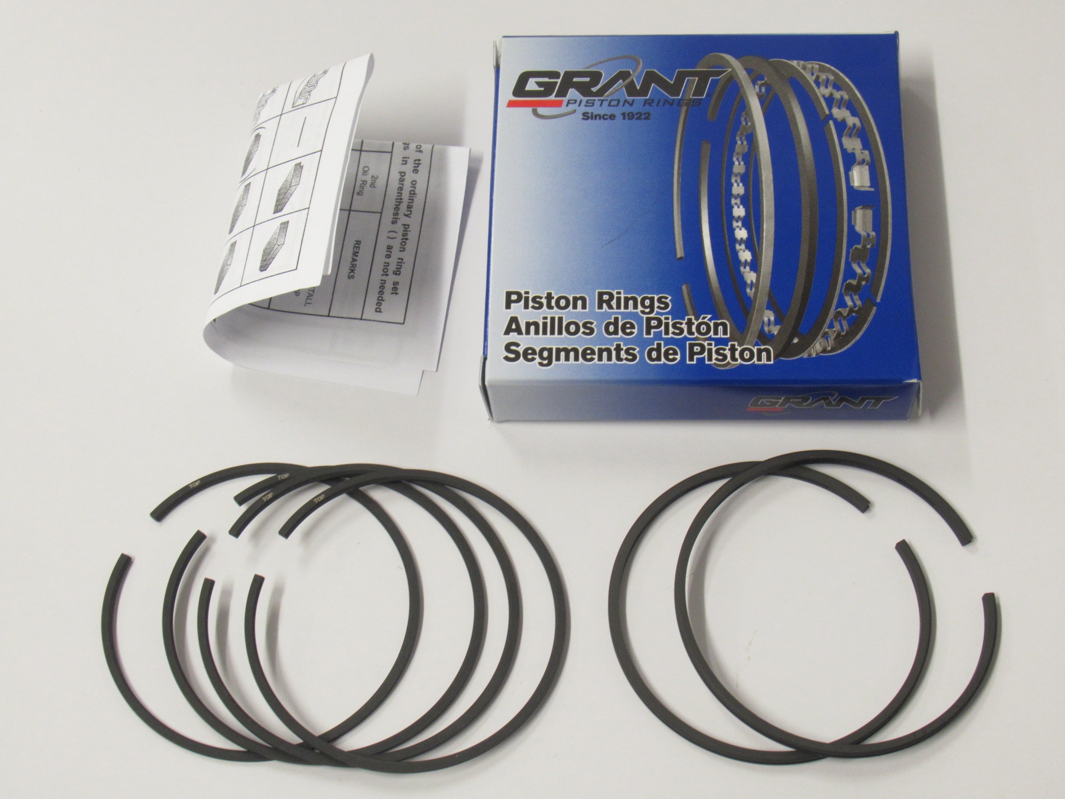 STEADFAST CYCLES Triumph T120 TR6 piston rings 650 size .020 20 over Grant USA Made 71.5MM Ring set