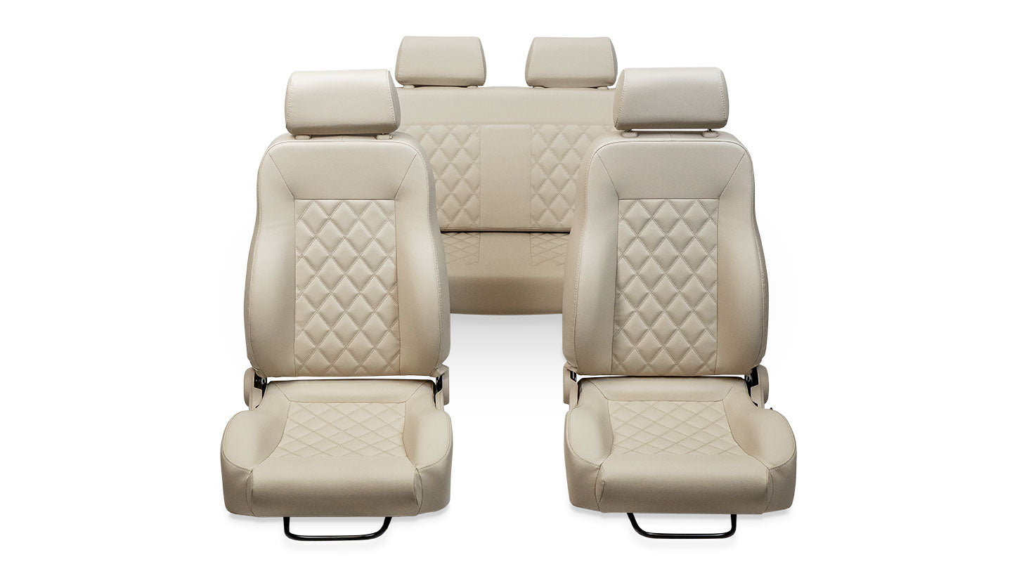 TOMS OFFROAD Premium Parchment Diamond Stitched Front & Rear Seats