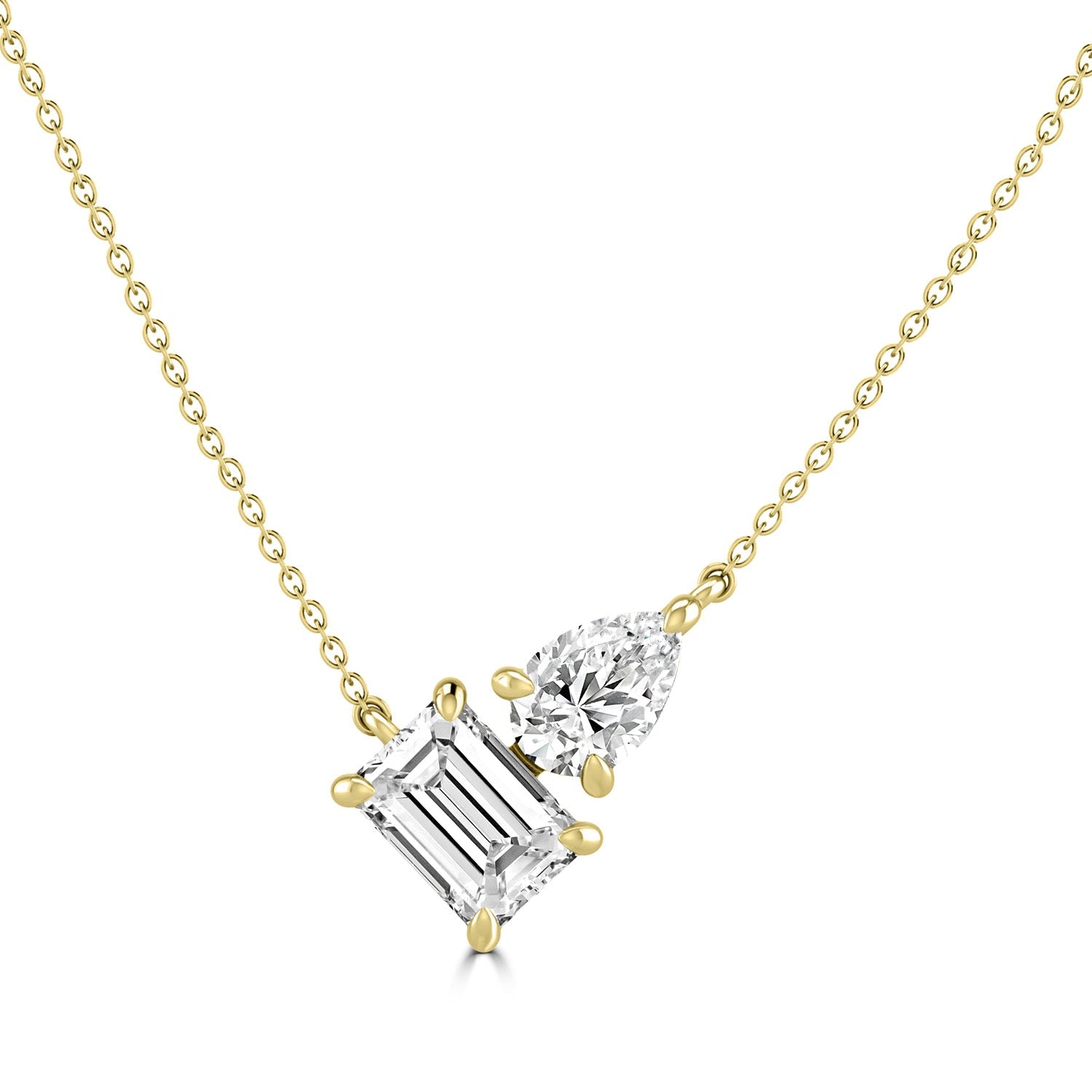 BOUTIQUE DIAMOND JEWELLERY 2.2ct Lab Grown Diamond Necklace in 18K Yellow Gold