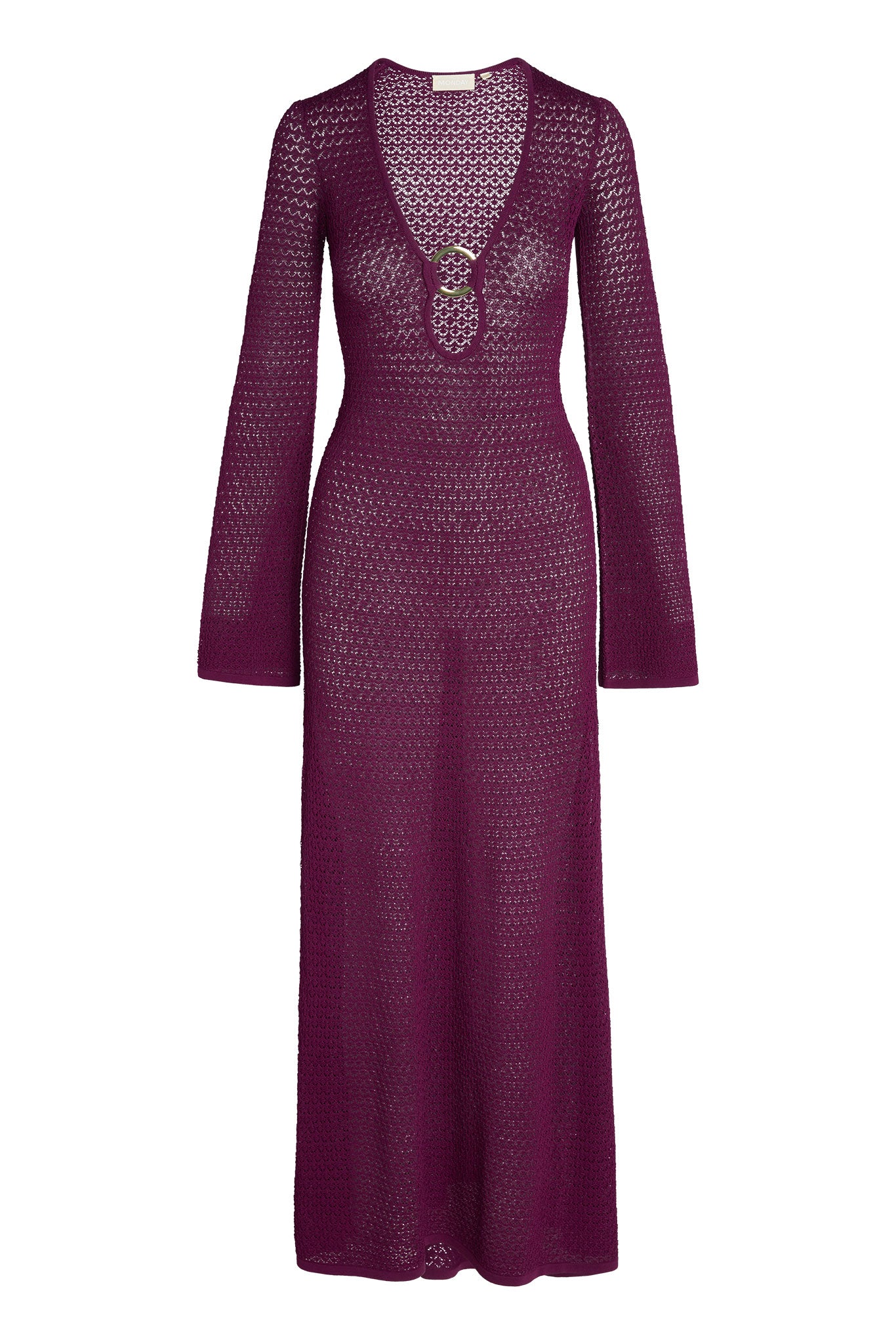 MONDAY SWIMWEAR Montego Dress   Eggplant Lace Crochet