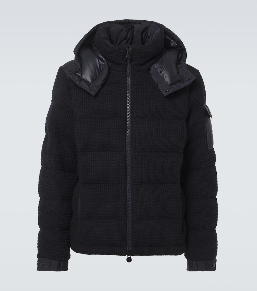 Moncler Lagdei paneled wool blend down jacket