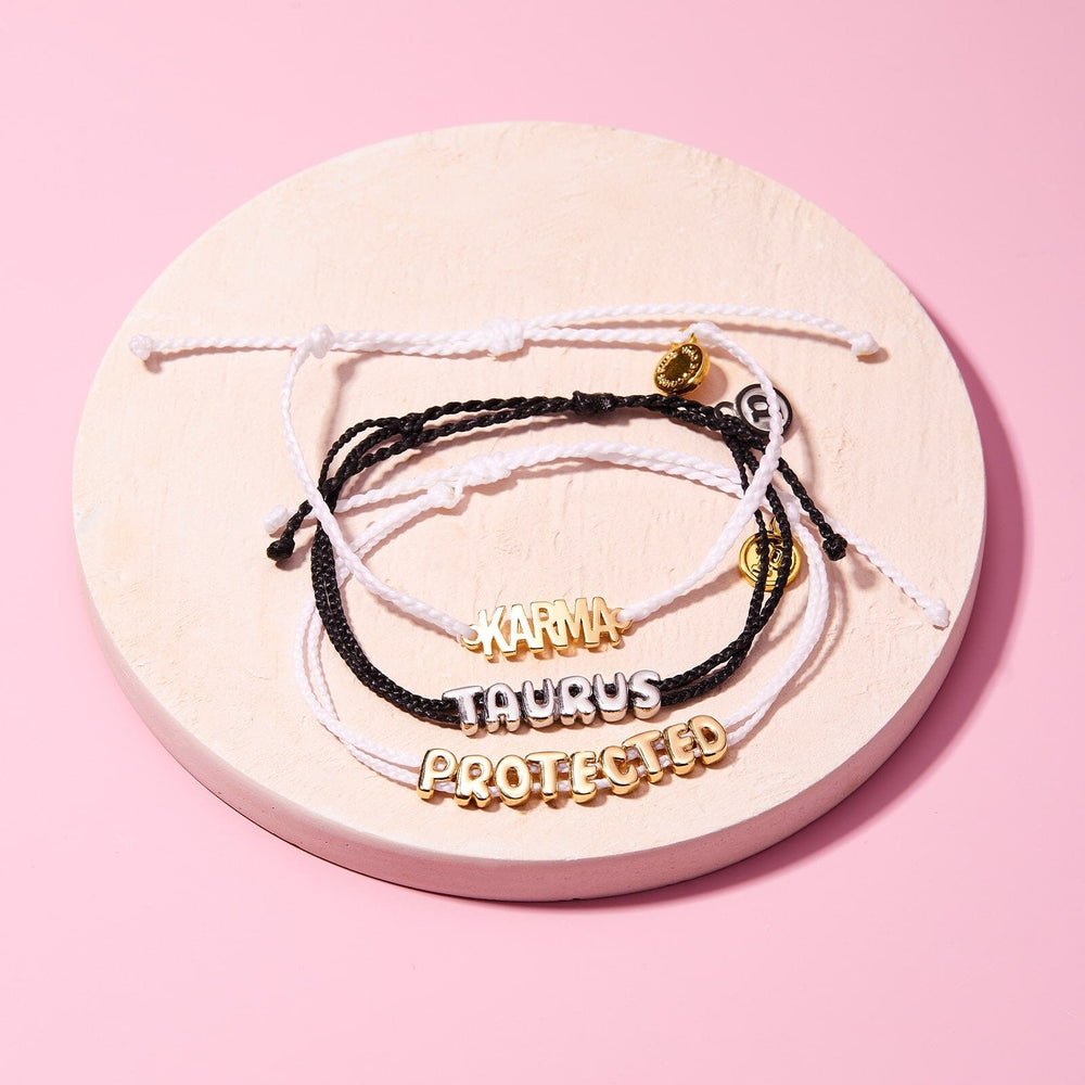 PURA VIDA BUBBLE LETTER BRACELET "APTOS  CA"