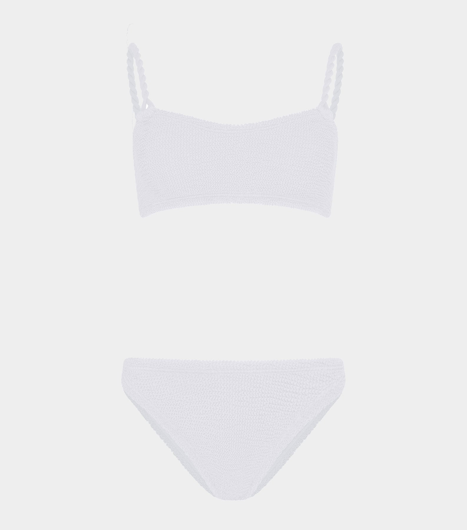 HUNZA G Phoebe Bikini   White