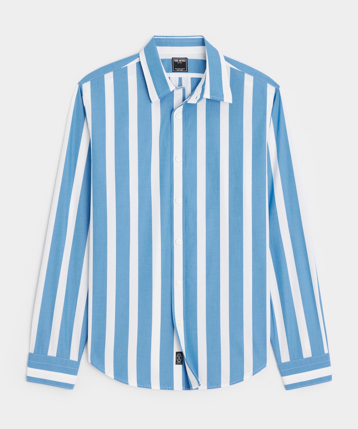 TODD SNYDER Slim Fit Cotton Poplin Point Collar Shirt