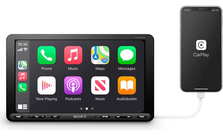 Sony XAV AX8100 8.95" Single DIN Media Receiver with CarPlay/ Android Auto Touchscreen