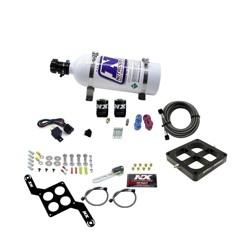 Nitrous Express Dominator Single Entry Crossbar Pro Power Nitrous Kit (100 500HP) w/5lb Bottle (63570 05)