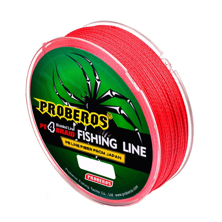 GARSUPPLY 2 PCS PROBEROS 4 Edited 100M Strong Horse Fish Line, Line number: 2.0 / 25LB(Red)