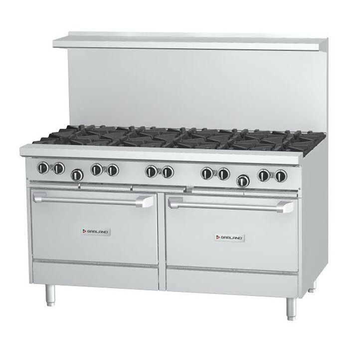 US RANGE Range U60 10RS 60" Natural Gas 10 Burner Range With 1 Standard Oven and 1 Storage Base   358,000 BTU
