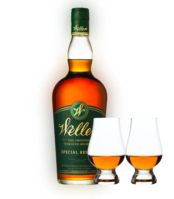 BUFFALO TRACE W.L. Weller Special Reserve Bourbon Whiskey & Glencairn Set Bundle