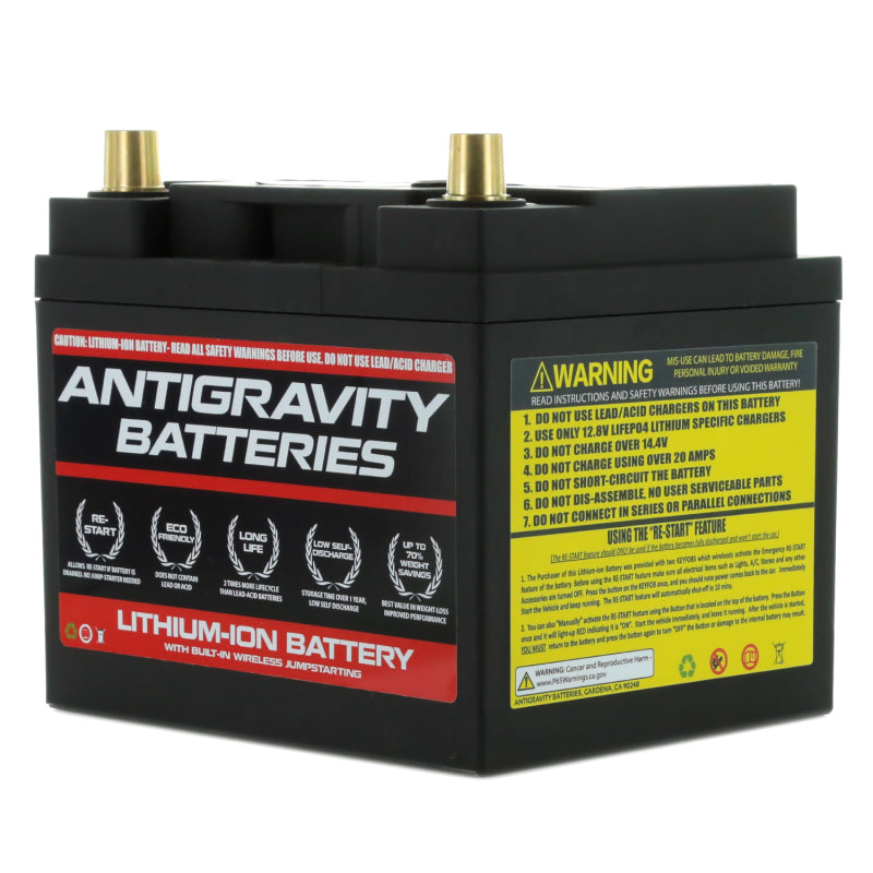 ANTIGRAVITY BATTERIES Antigravity Group 26 Lithium Car Battery w/Re Start 20Ah