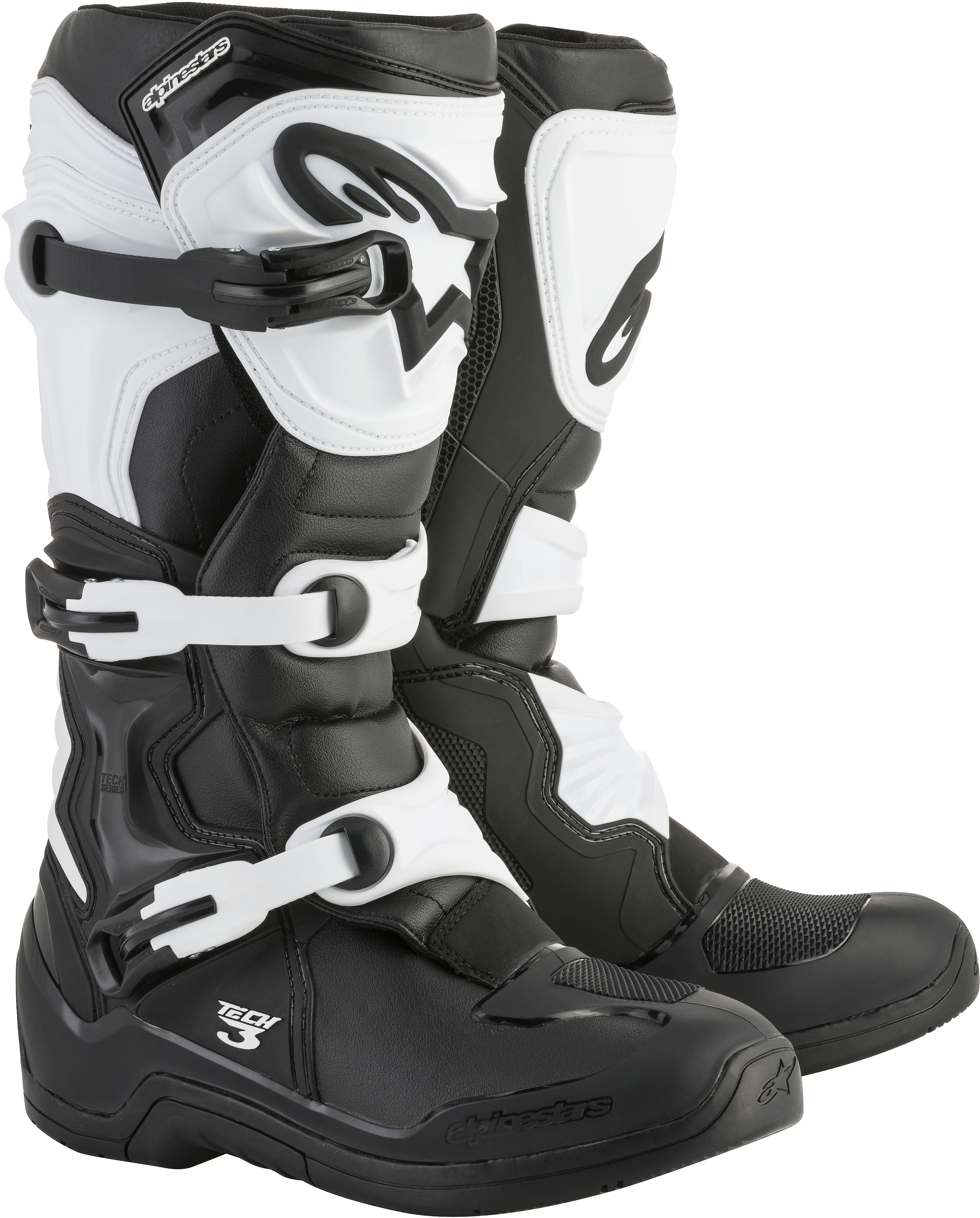 Alpinestars Tech 3 Boots Black/White Size 05   Part Number 2013018 12 5
