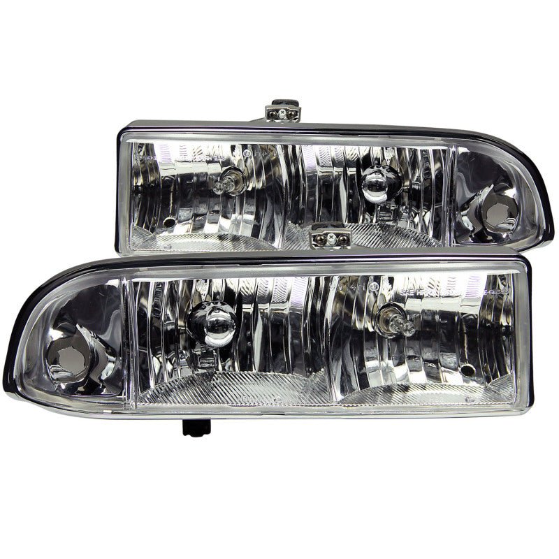 ANZO 1998 2005 Chevrolet S 10 Crystal Headlights Chrome