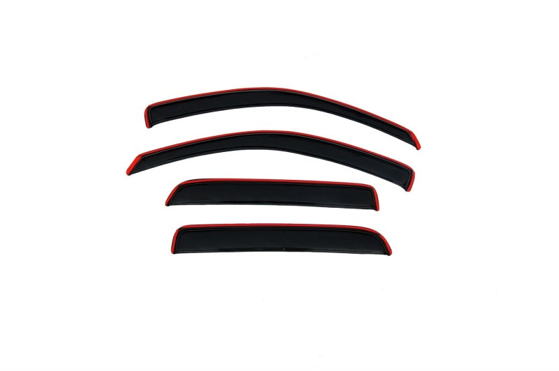 AVS 05 11 Dodge Dakota Quad Cab Ventvisor In Channel Front & Rear Window Deflectors 4pc   Smoke