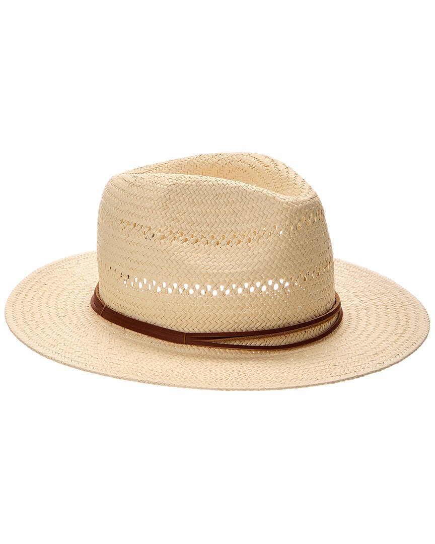 2000 Bruno Magli Vented Packable Straw Panama Hat