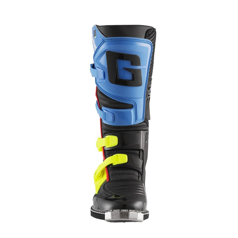 Gaerne GXJ Boot Black/Blue/Fluorescent Yellow Size   Youth 6