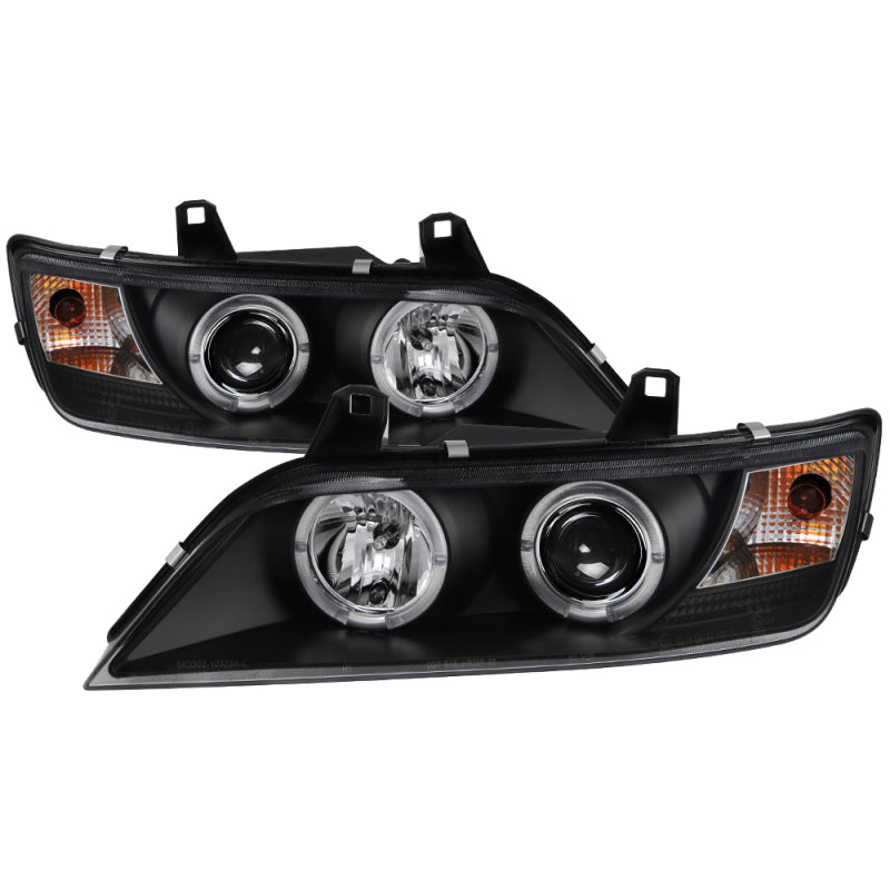Spyder BMW Z3 96 02 Projector Headlights LED Halo Black High H1 Low H1 PRO YD BMWZ396 HL BK