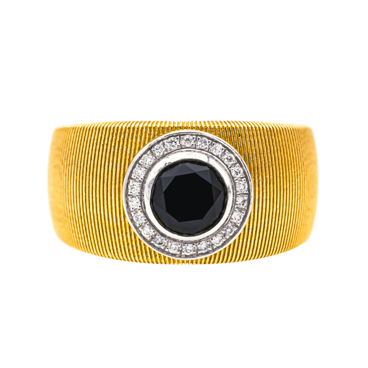 RIVLUXE Ring MAUBOUSSIN "A summer in Tuscany" in yellow gold and diamond black