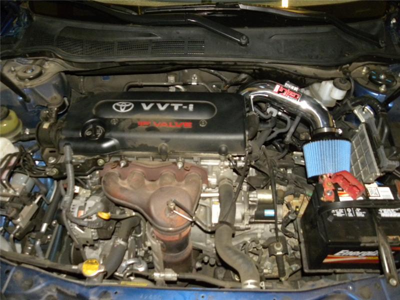 Injen 07 09 Toyota Camry 2.4L 4Cyl Black Tuned Air Intake w/ Air Fusion/Air Horns/Web Nano Filter