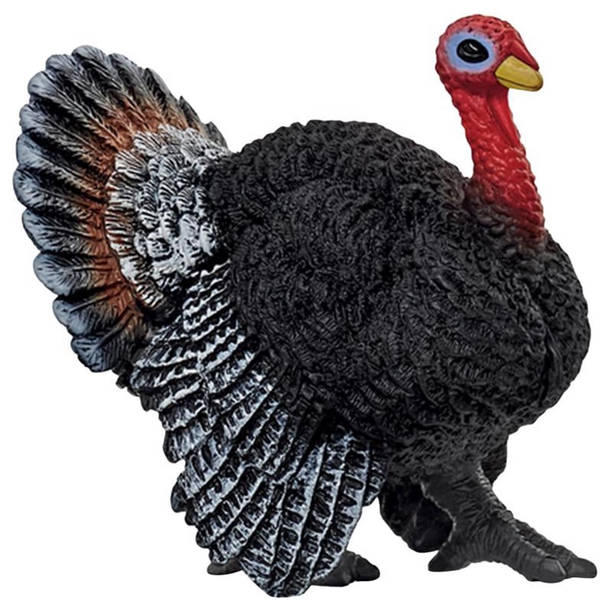 2297 Schleich Farm World Plastic Turkey Toy Multi Color Pack of 5