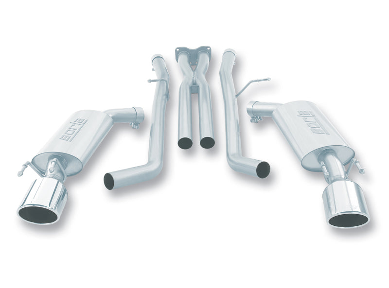Borla 05 06 Pontiac GTO Coupe 2dr 6.0L 8cyl AT/MT 4spd/6spd RWD SS Catback Exhaust w/ inXin Pipe
