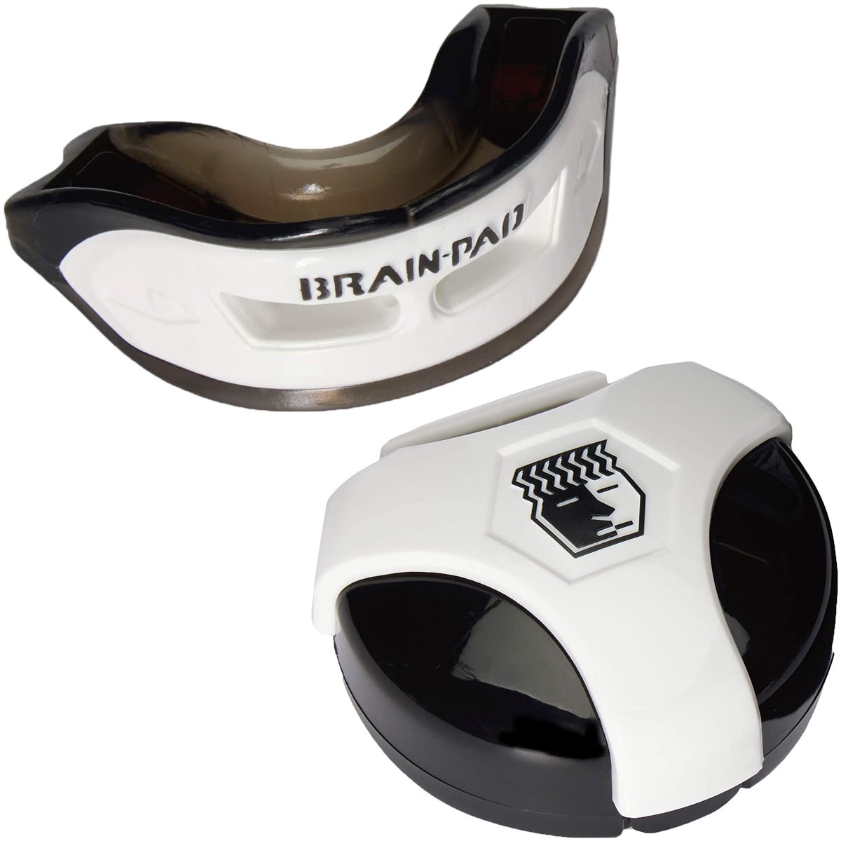 Brain Pad 3XS Professional Mouthguard with Case Black/White