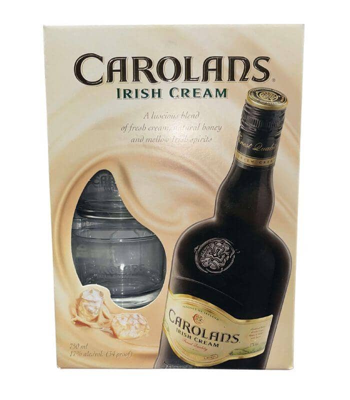 CAROLAD'S Carolans Irish Cream Gift Set w/ 2 Themed Glasses