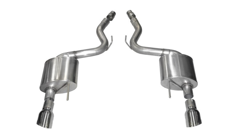 CORSA PERFORMANCE Corsa 2015 Ford Mustang GT 5.0 3in Axle Back Exhaust, Polish Dual 4.5in Tip *Sport*
