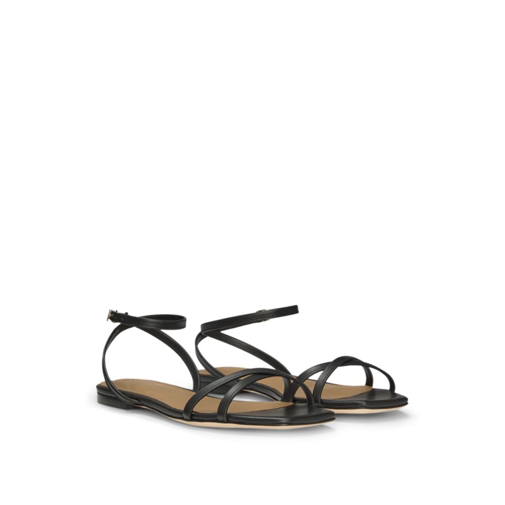 2061 Leather sandals with Double B monogram