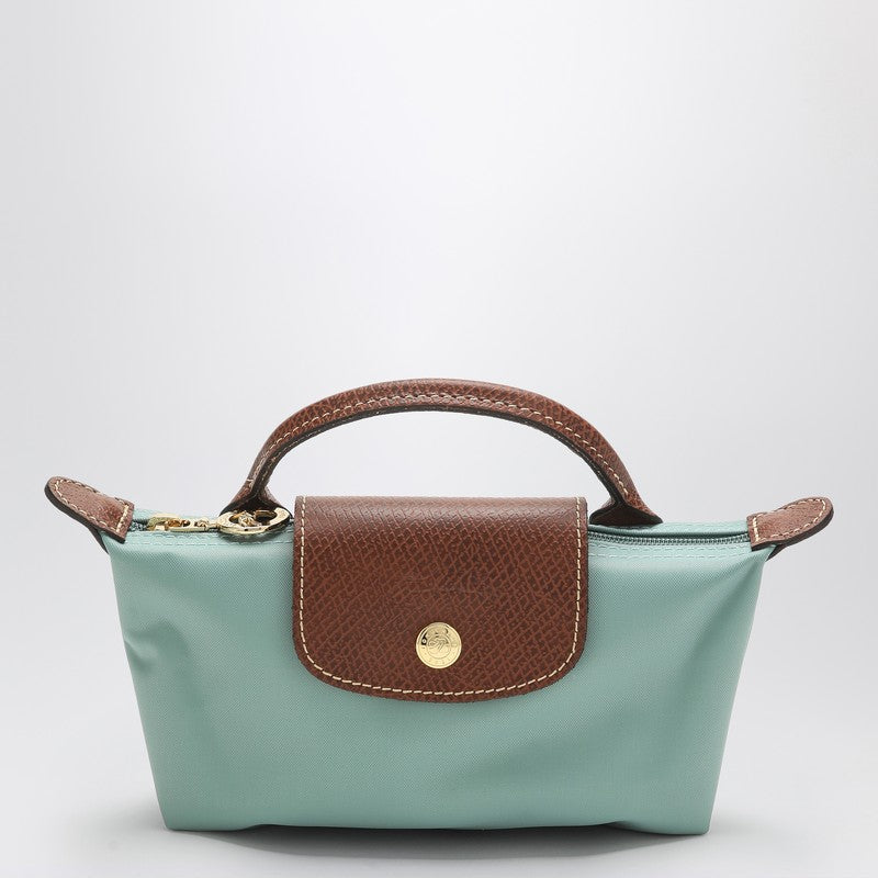 2275 Longchamp Women's Le Pliage Original Celadon Clutch Bag