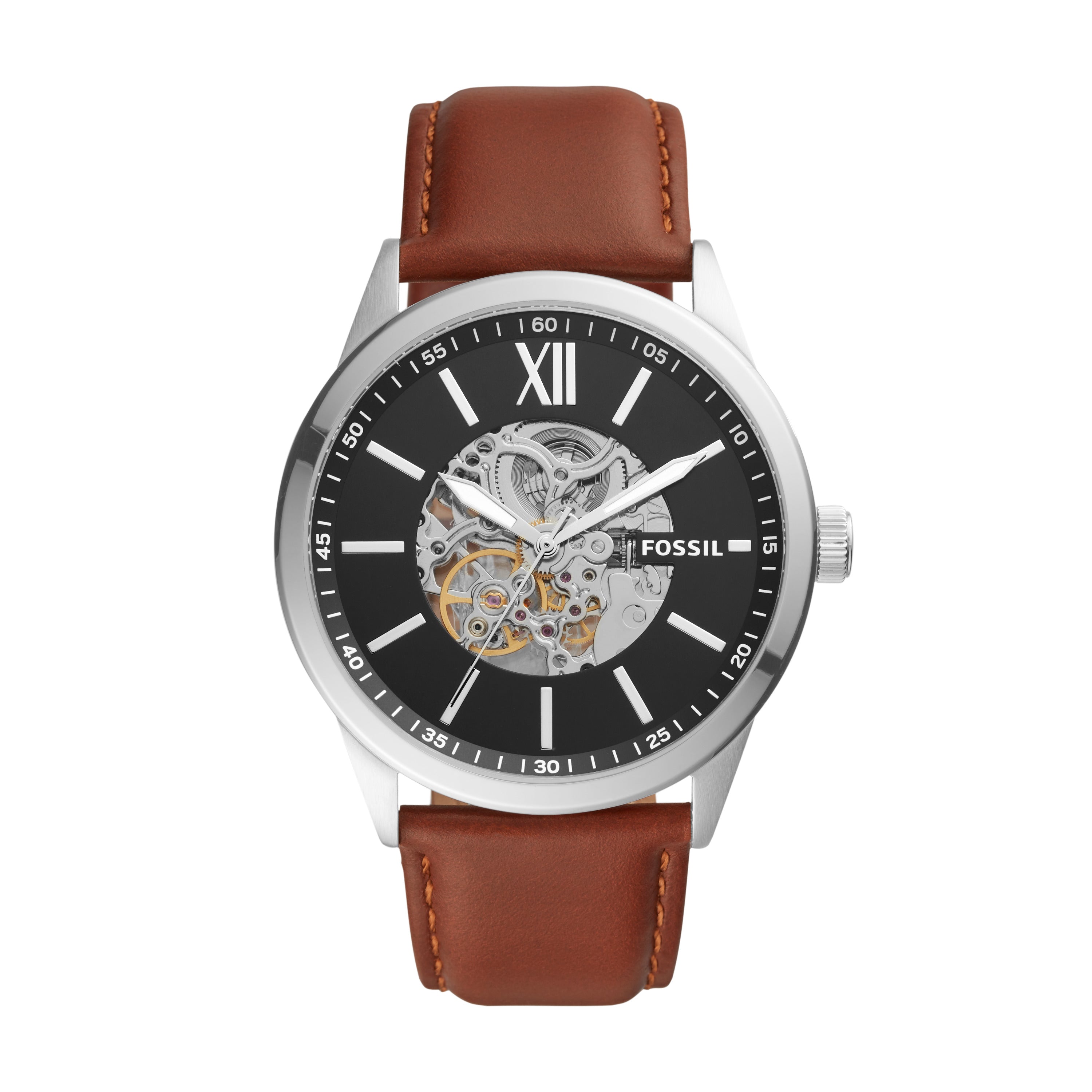 2147 Fossil Men's Flynn Automatic  Stainless Steel Watch