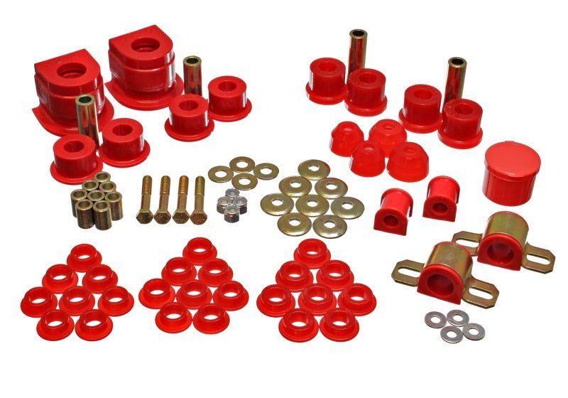 Energy Suspension 86 91 Mazda RX7 Red Hyper Flex Master Bushing Set