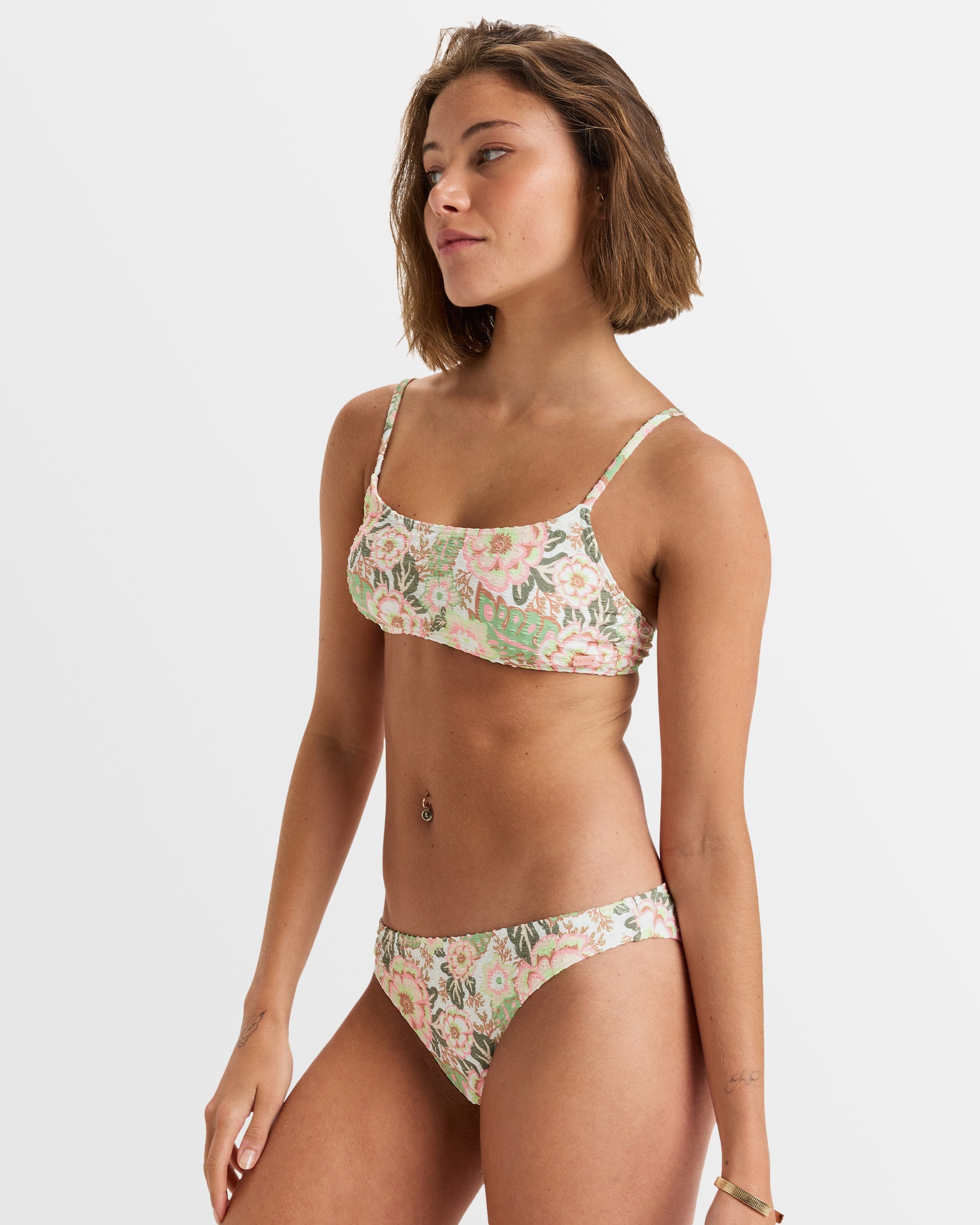 ROXY Womens Canarias Moderate Coverage Bikini Bottom