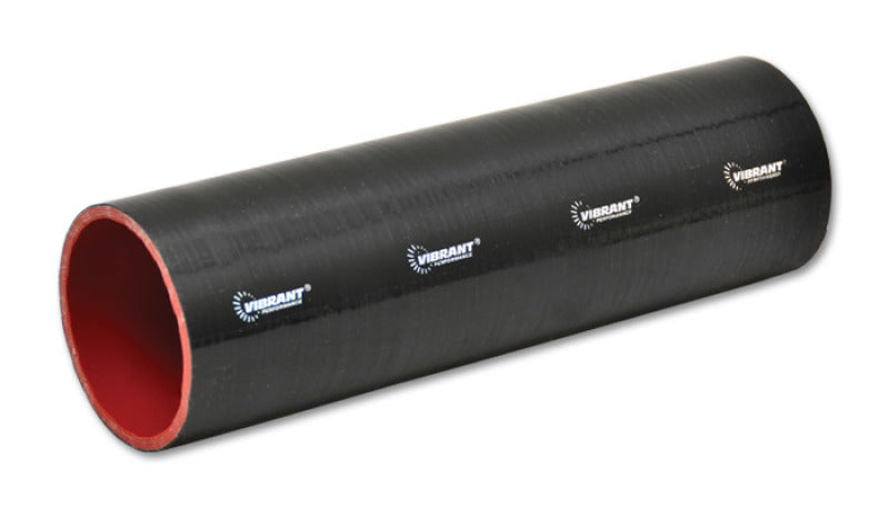 Vibrant Silicone Straight Hose Coupler 0.875in ID x 12.00in Long   Gloss Black