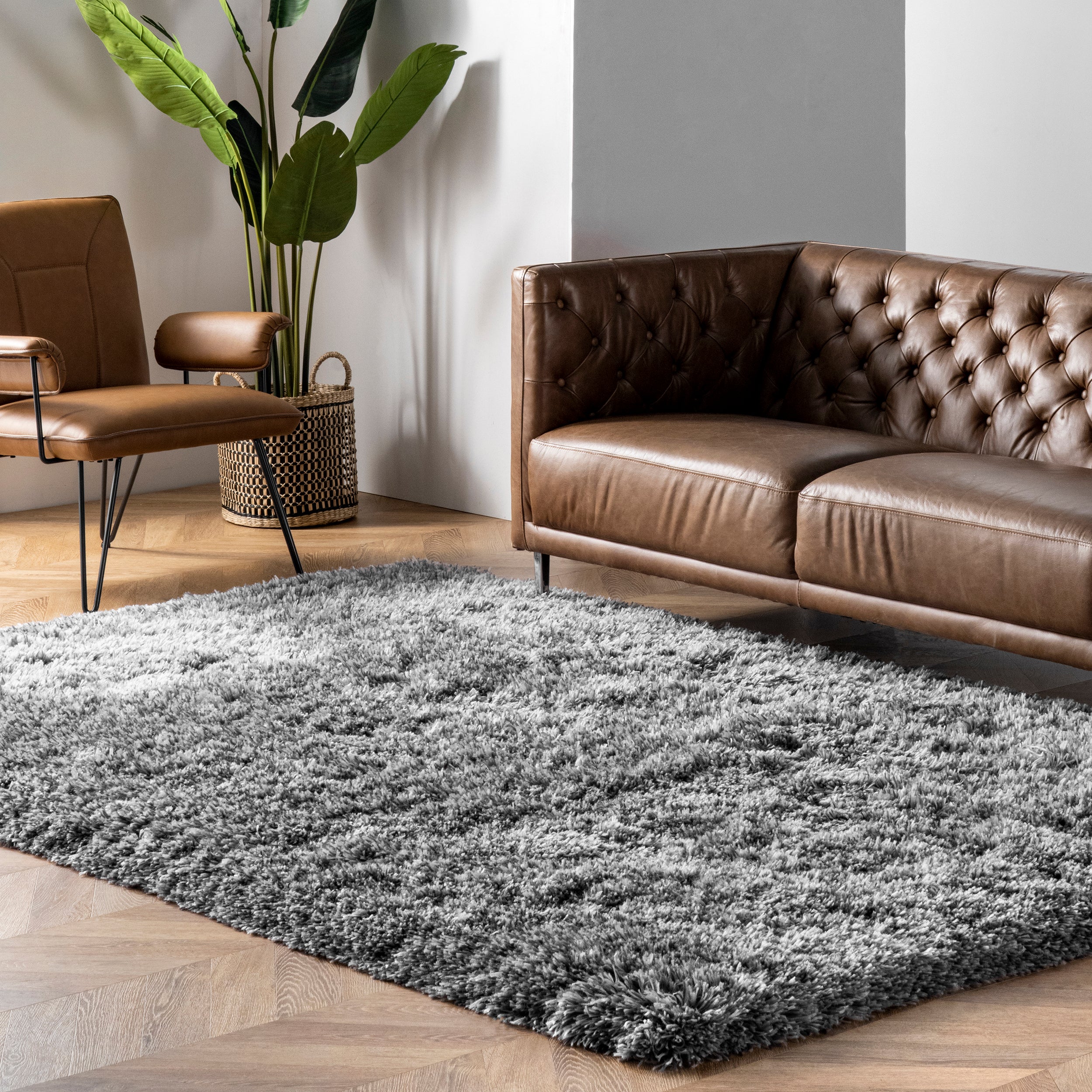 2158 nuLOOM Hand Tufted Kristan Shag Area Rug