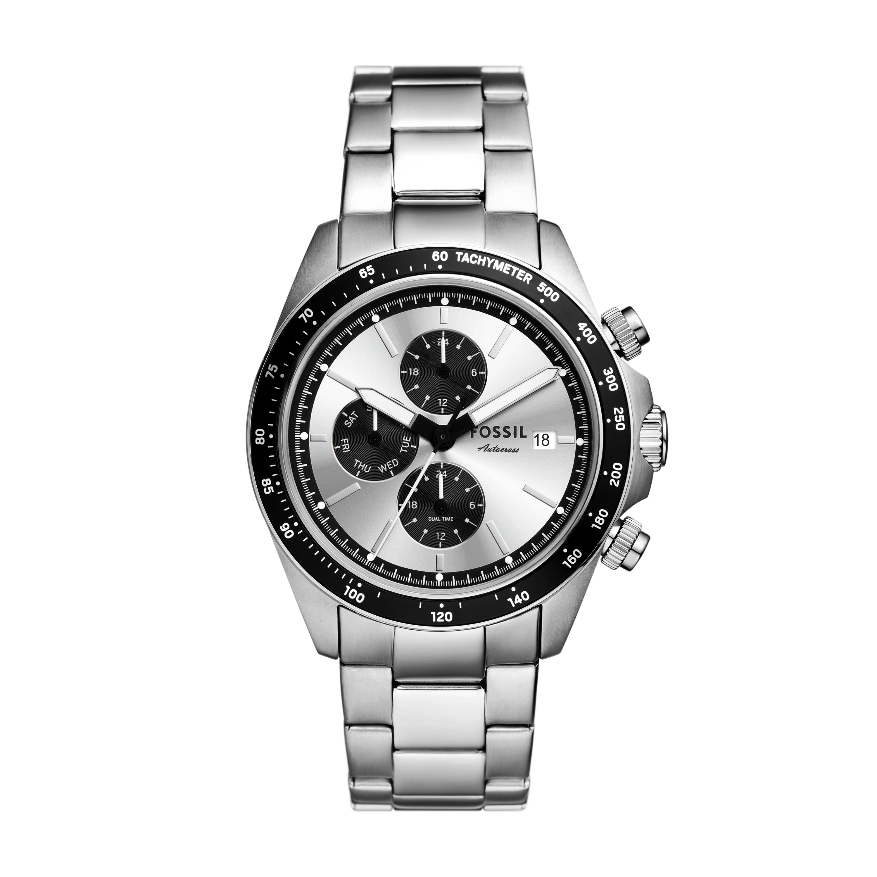 2147 Fossil Men's Autocross Multifunction  Stainless Steel Watch