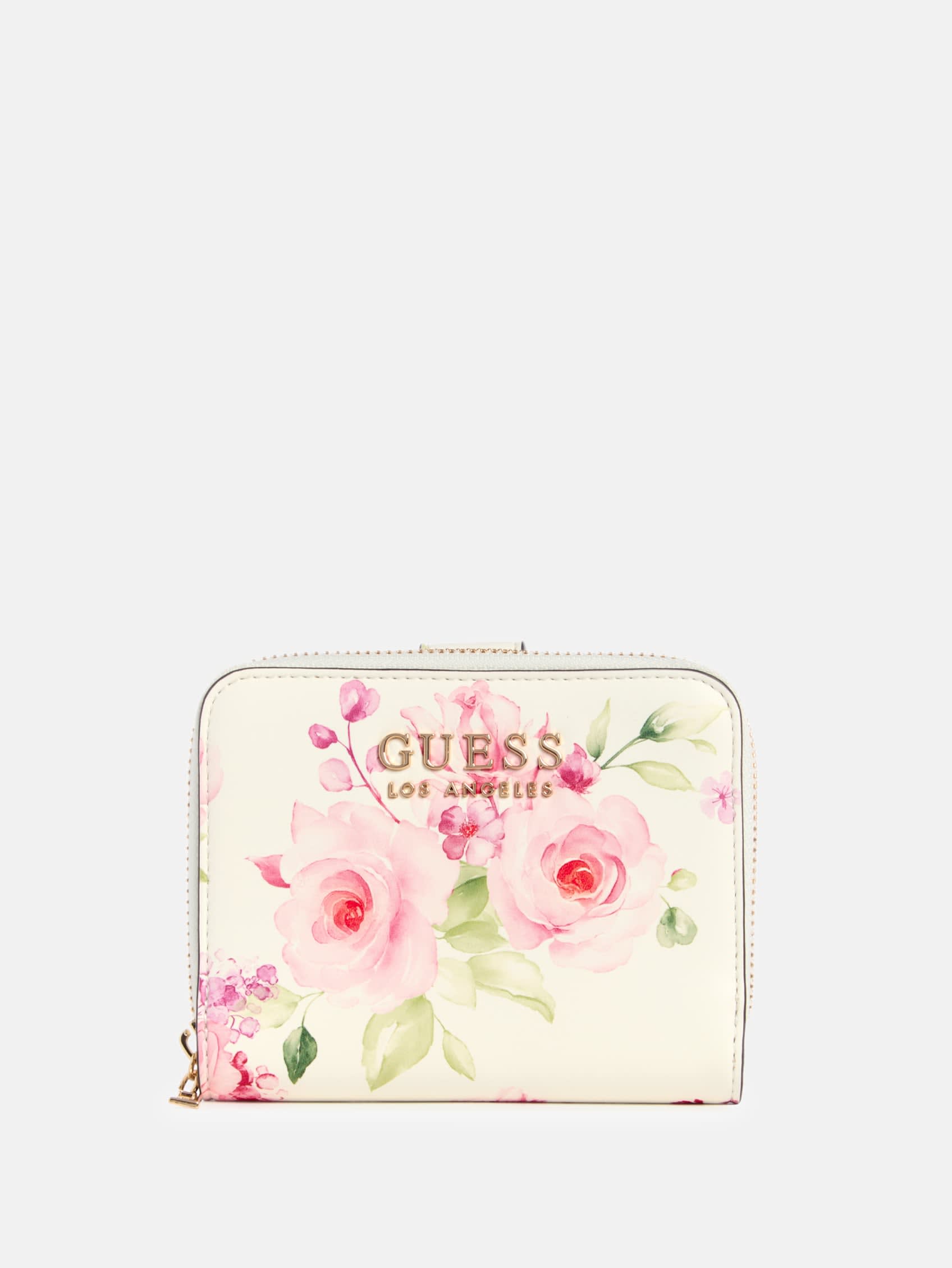 2047 Jennice Floral Fold Over Zip Wallet