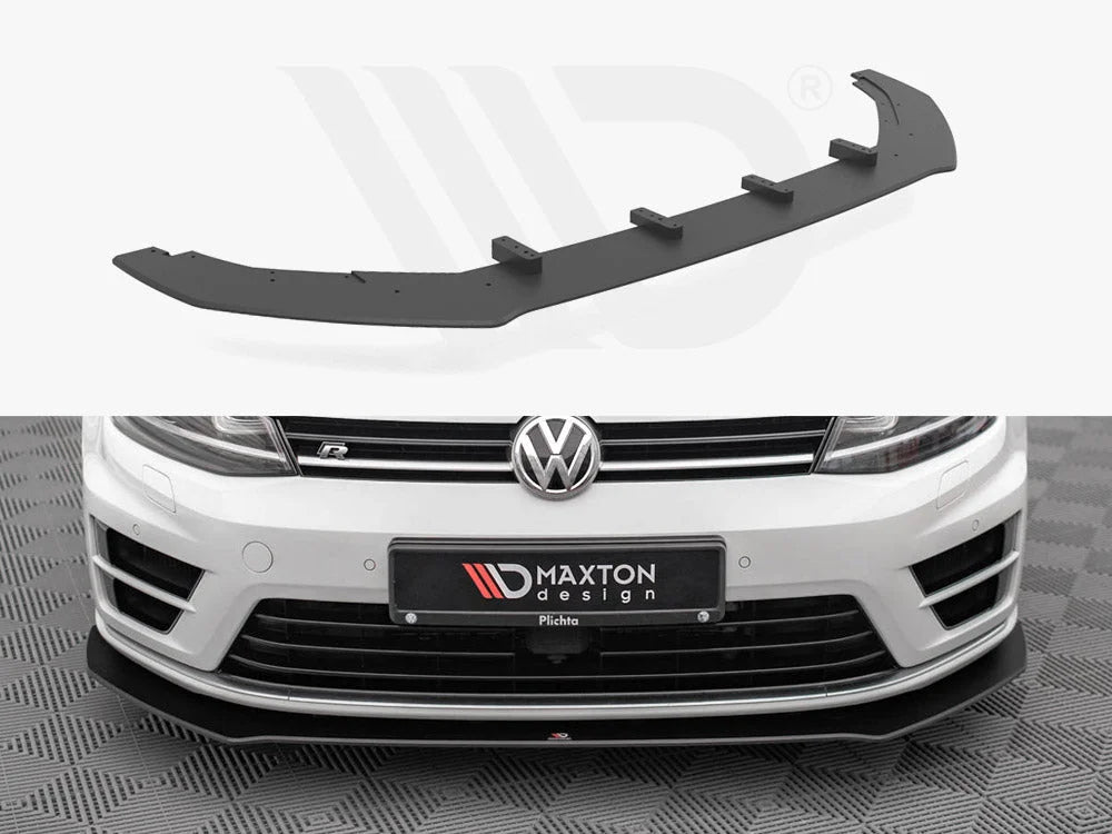 Maxton Design Street PRO Front Splitter V.1 Volkswagen Golf R MK7 13 16