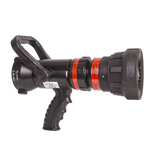AKRON BRASS 1733 Akron 2.5" High Range Turbojet Nozzle With Pistol Grip and Nozzle Color Clip Kit