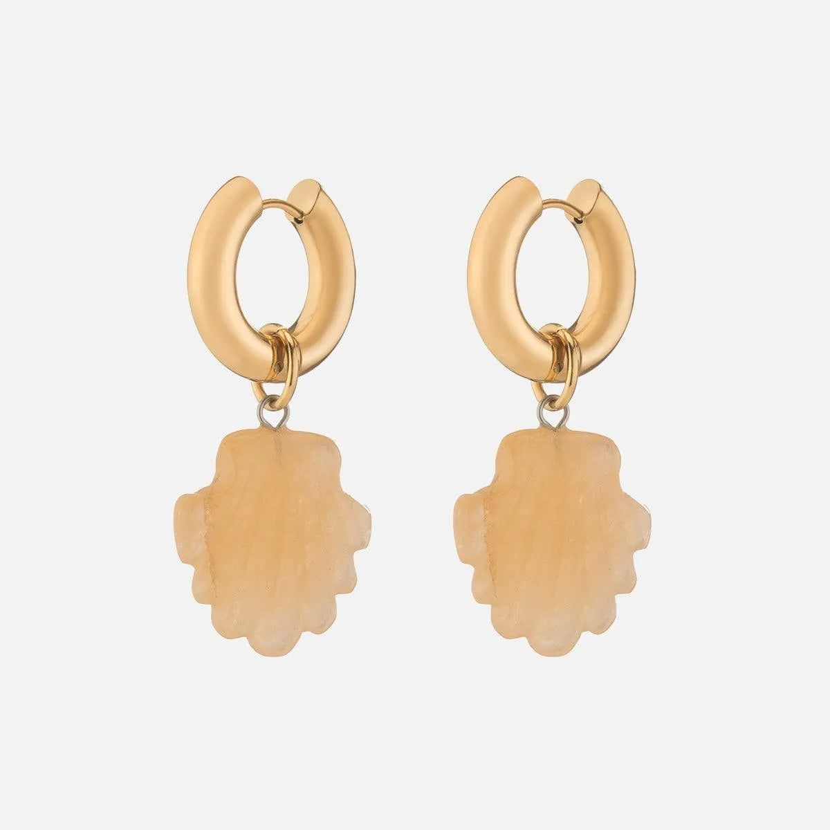 NOTTE Shell We Dance Earring  Yellow Jade