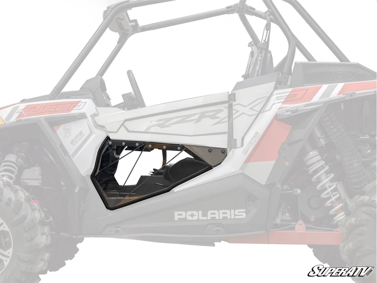 SUPER ATV Polaris RZR XP Turbo S Clear Lower Doors