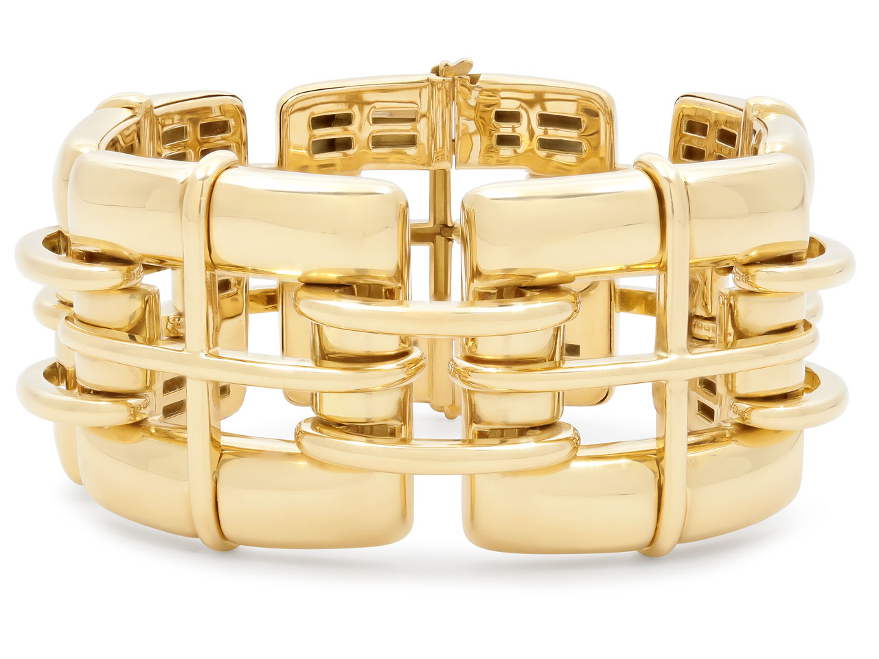 BELADORA Tiffany & Co. 'Biscayne' Link Bracelet in 18K Gold